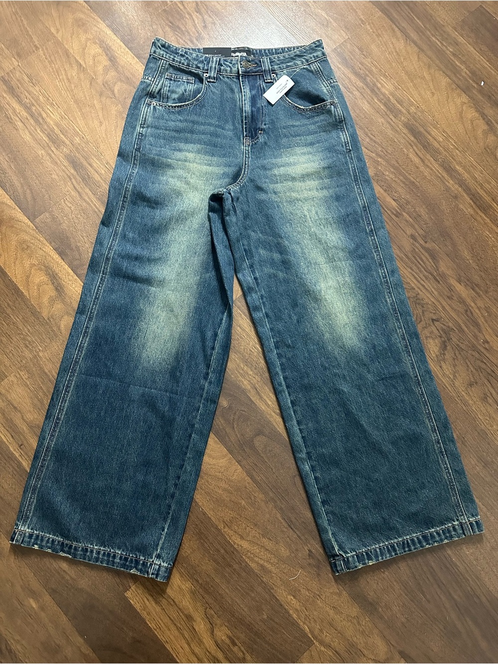 Tilly's Women/Men’s Relaxed Wide-Leg Blue Denim Jeans